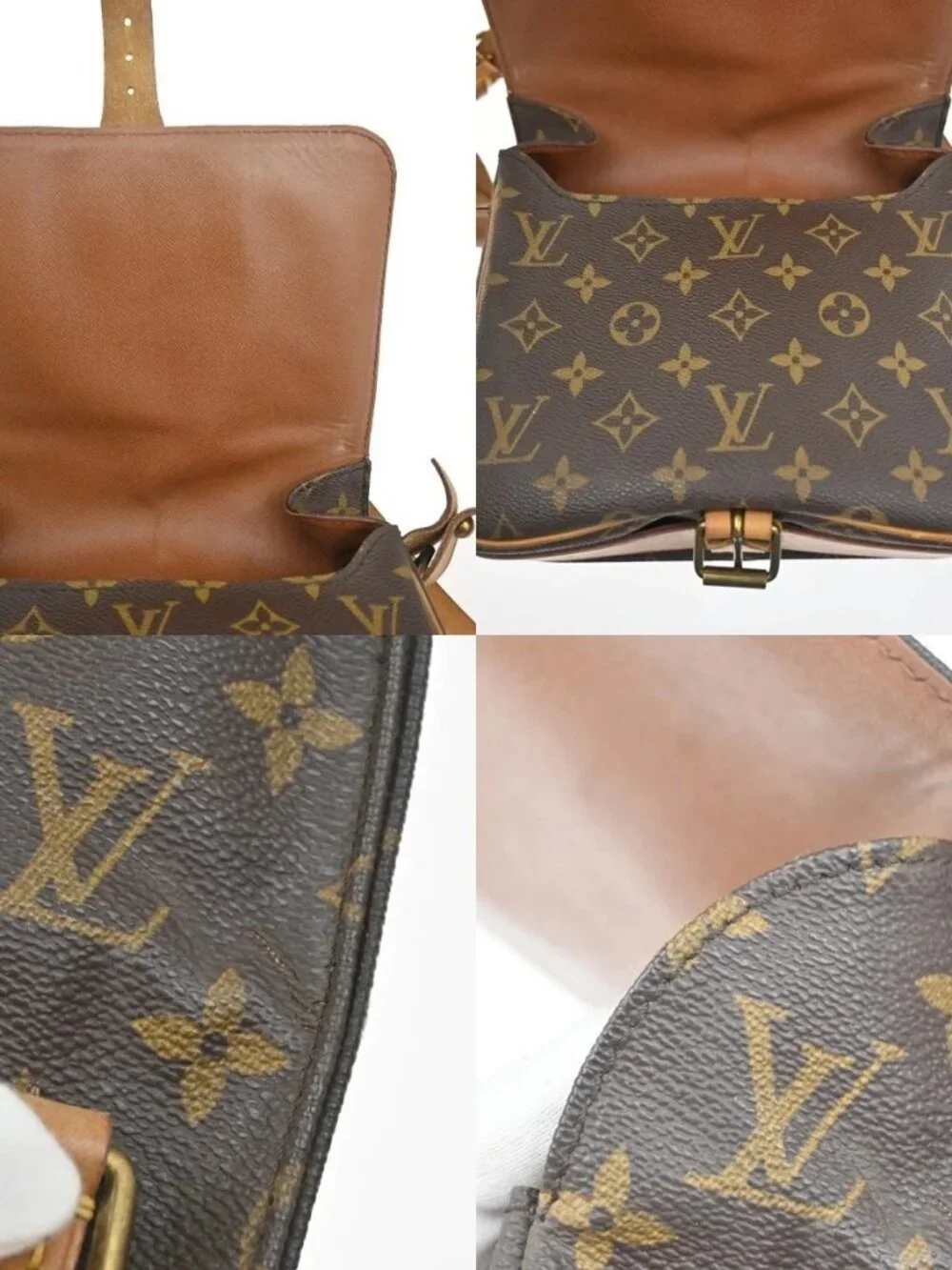 LOUIS VUITTON Cartouchiere MM Shoulder Bag Monogram Leather Brown M51253 83KC660 - Picture 13 of 16